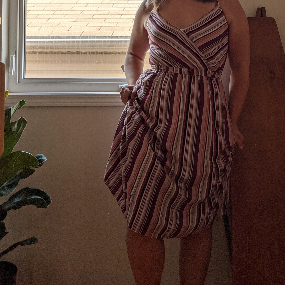 Maurice's striped midi dress